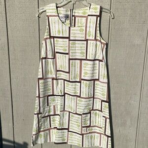 Bebop & Wally utensil print cotton dress.